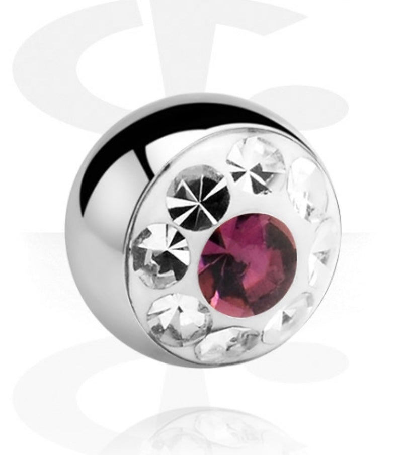 Light Me Up Belly Ring in Silver